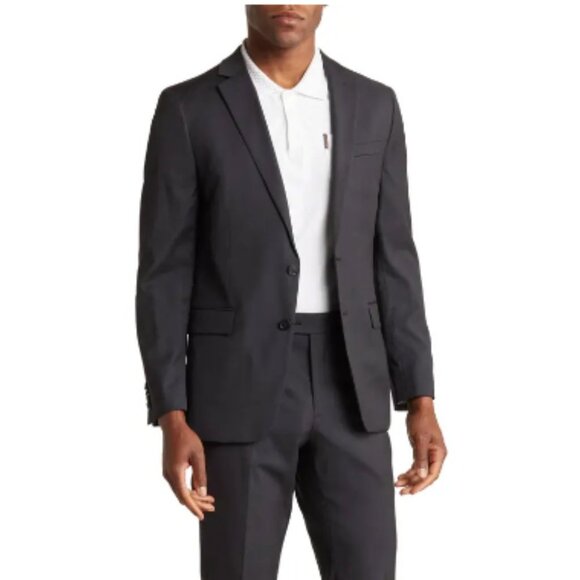 NEW Original Penguin Slim Fit Stretch Sports Jacket in Charcoal Sz. 40R - Picture 1 of 3